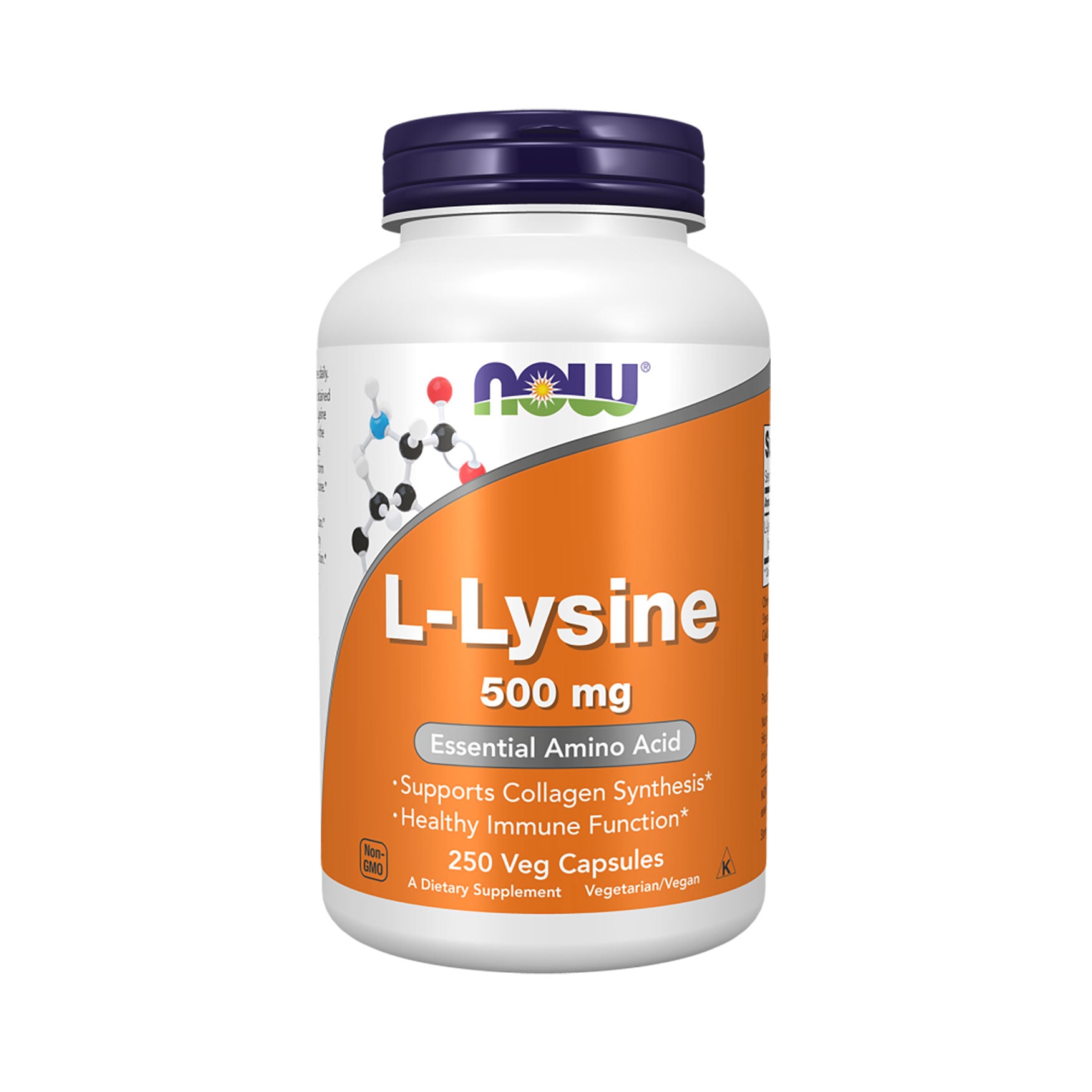 L-Лізин NOW foods L-Lysin 500 мг, 250 капсул
