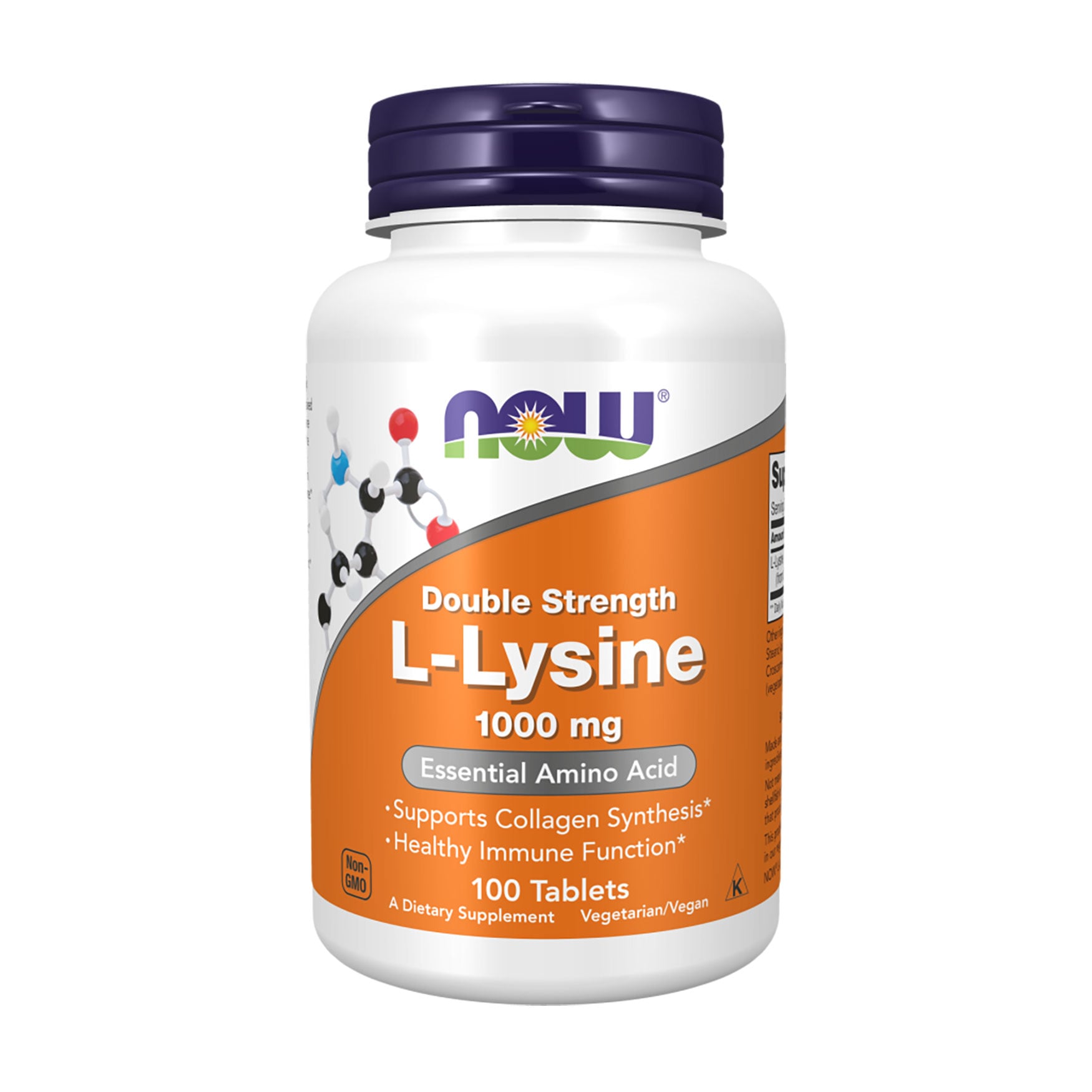 L-Лізин NOW foods L-Lysine 1000 мг, 100 таблеток